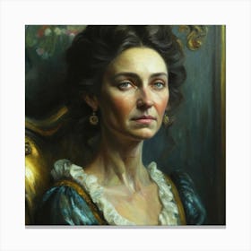 Portrait Of A Lady Canvas Print