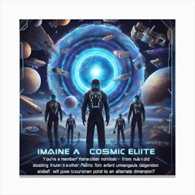 Imagine A Cosmic Elite 1 Canvas Print