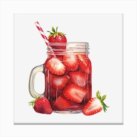 Strawberry Iced Tea 5 Canvas Print