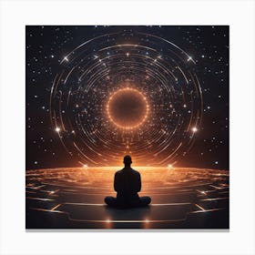 Meditation And Spirituality Concept Canvas Print
