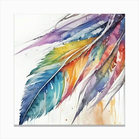 Feather Painting 20 Canvas Print