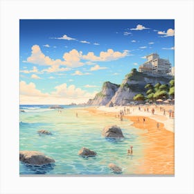 Beach Hd Wallpaper Canvas Print