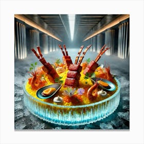 A Futuristic Dish Called Galbi Paella, Beautifully Canvas Print