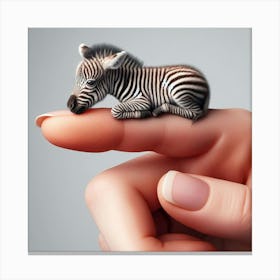 Baby Zebra 3 Canvas Print