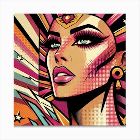 Pop Egyptian Shams Glimmer Canvas Print