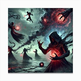 Rogue Faction Dark Elemental Magic Converted Canvas Print