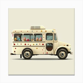 Ice Cream Truck Canvas Print