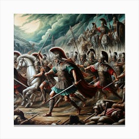 Battle Of Sparta 4 Canvas Print