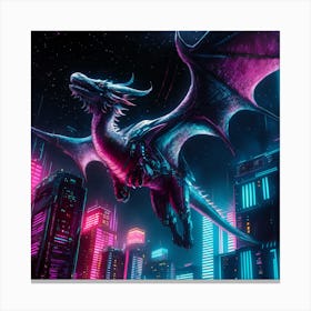 Dragon In The City Canvas Print