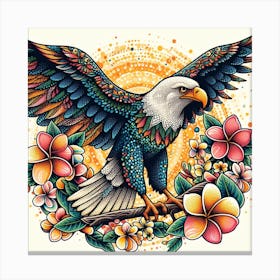 Eagle Tattoo Canvas Print