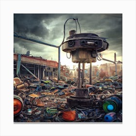 Apocalypse scrap Canvas Print