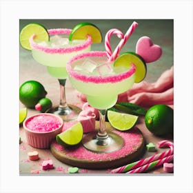 Margaritas And Candy Canvas Print
