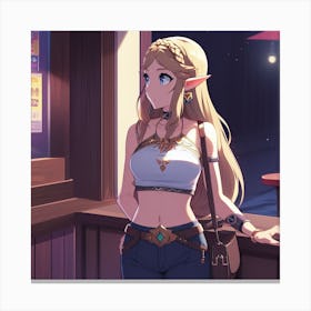 Zelda date night Canvas Print