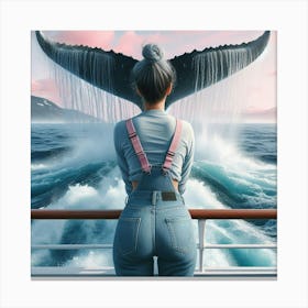 Whale Tail 1 Canvas Print