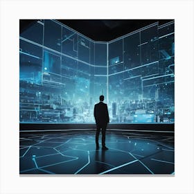 Futuristic City 5 Canvas Print