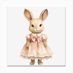 Bunny In A Dress 2 Canvas Print