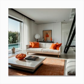 Modern Living Room Canvas Print