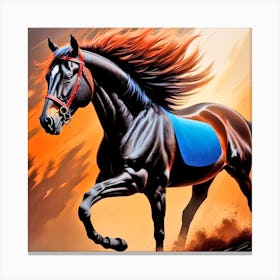 Horse In The Sun Canvas Print