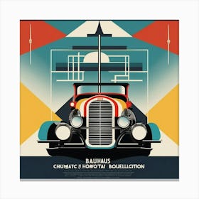 bauhaus vintage car Canvas Print