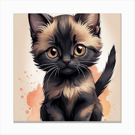 Cute Kitten Canvas Print