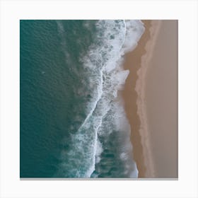 Aerial View Of A Beach Canvas Print