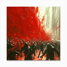 Red Blood Canvas Print