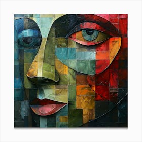 Abstract Of A Face 2 Canvas Print