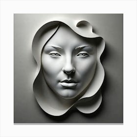 Face Of A Woman 12 Canvas Print