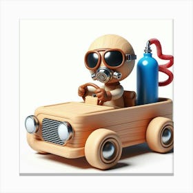 Wooden Toy Car Canvas Print