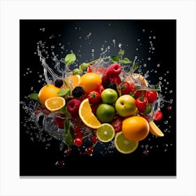 Fruit Splash 11 Canvas Print