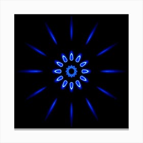 Blue Starburst 2 Canvas Print