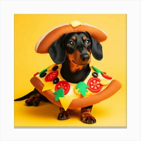 Pizza Puppy Canvas Print