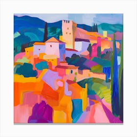Abstract Travel Collection Granada Spain 1 Canvas Print