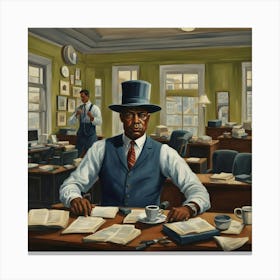 Old Employee 2 Canvas Print