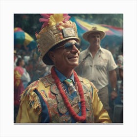 Man In A Costume 8 Canvas Print