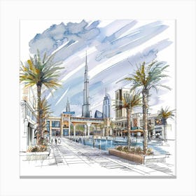 Dubai Mall Canvas Print