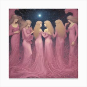 'The Pink Moon' Canvas Print