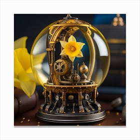 Steampunk Snow Globe 6 Canvas Print