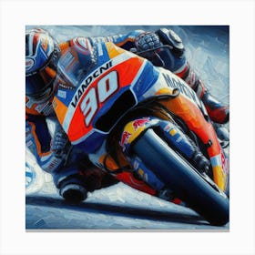 Moto Gp 1 Canvas Print