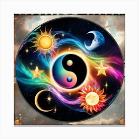 Yin Yang Symbol Canvas Print