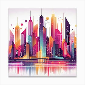 City Skyline Canvas Art Canvas Print