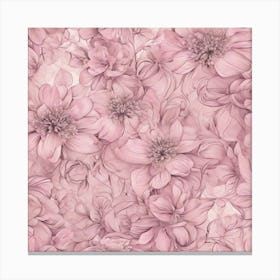 Pink Flowers 3 Canvas Print