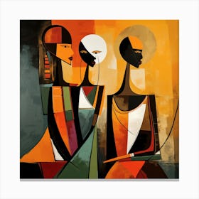 Three African Women 1 Canvas Print