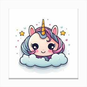 Cute Unicorn 654 Canvas Print