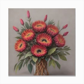 Australian Flower Bouquet 2 Canvas Print