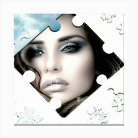 Jigsaw Puzzle beauty Canvas Print