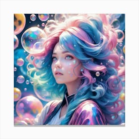 Bubble Girl Canvas Print