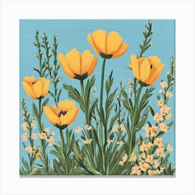 Yellow Poppies Canvas Print