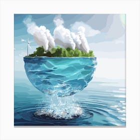 Environmental Pollution Concept Canvas Print