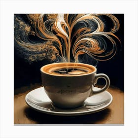 Coffee Art Canvas Print